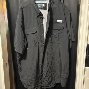 Magellan Outdoors Shirt Mens XL Black Poly Mag Wick‎ Angler Fit Outdoor Fishing